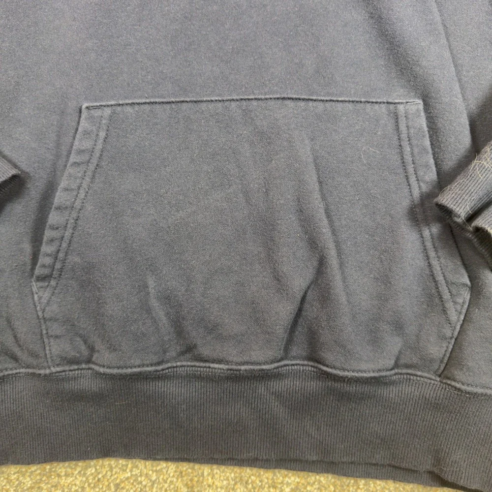 The North Face Mens Navy Blue Bear Graphic Logo Sleeve Pullover Hoodie Large